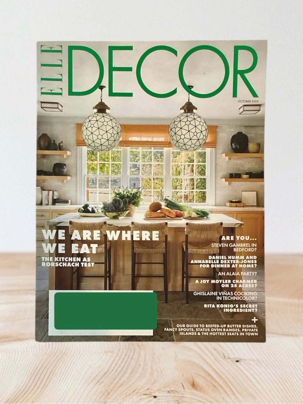 Elle Decor Magazine October 2025 We Are Where We Eat Kitchen As A Rorschach Test